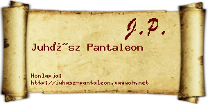 Juhász Pantaleon névjegykártya